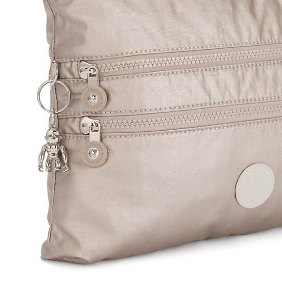 Sacs Crossbody Kipling Alvar Metallic Argent | FR 2148IL